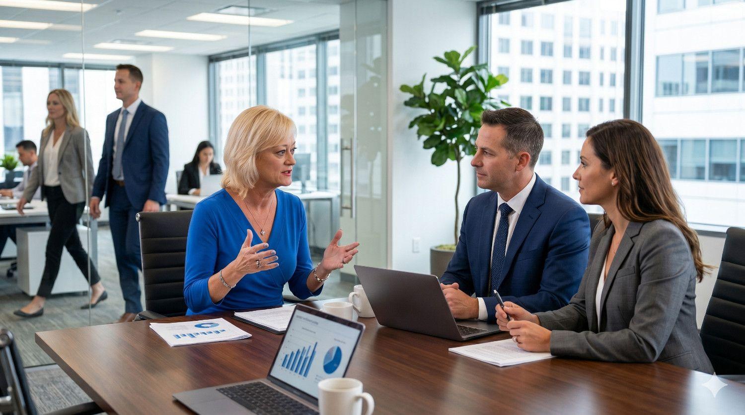 Kathy Cuevas advising two investors on how to properly build wealth