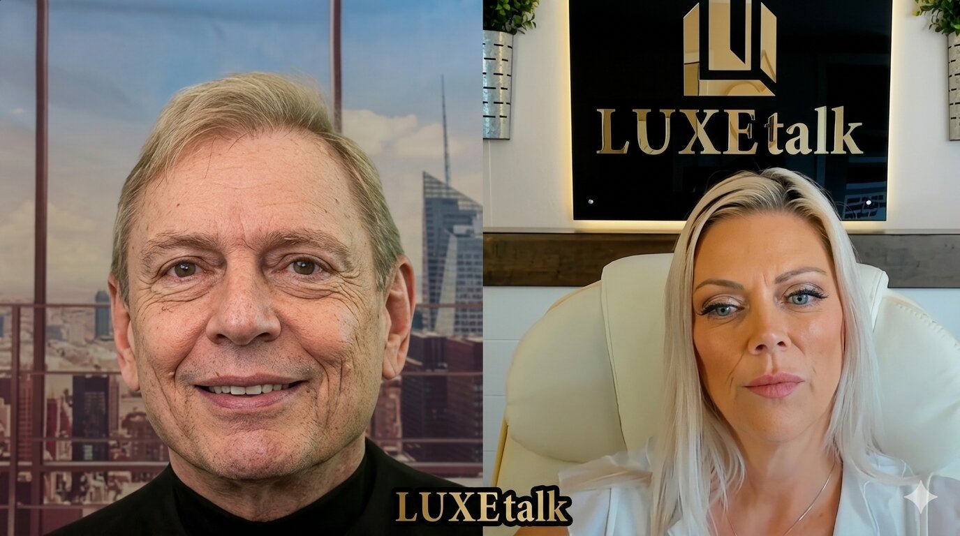 Lisa Berg host of LUXEtalk podcast with guest Seth Phillips founder of ADU Gold discussing accessory dwelling unit investment strategies in California