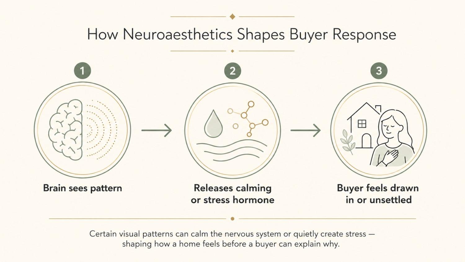 diagram showing how visual patterns influence a buyer’s emotional response